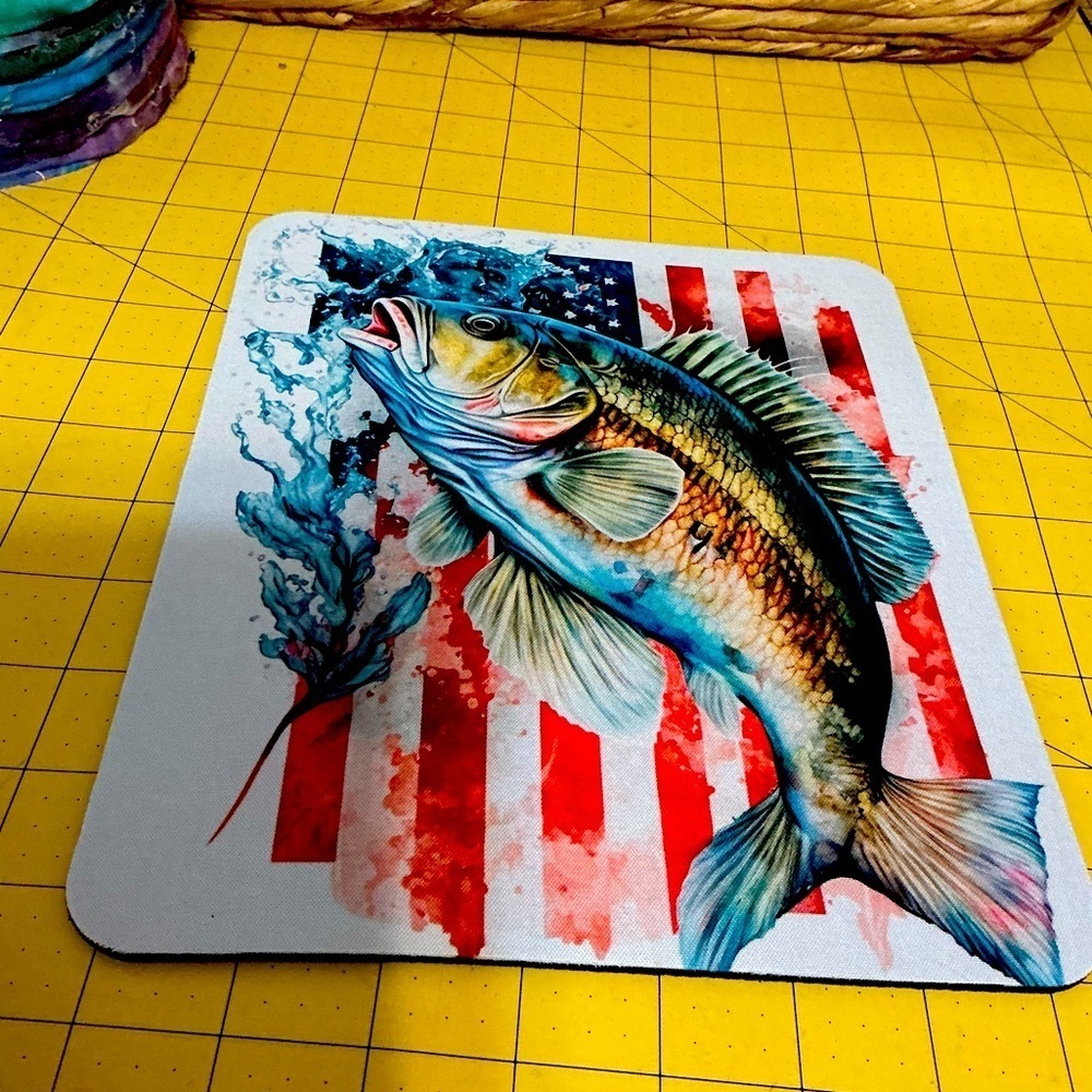 Hand pressed Sublimation Mouse Pad, Brand New!